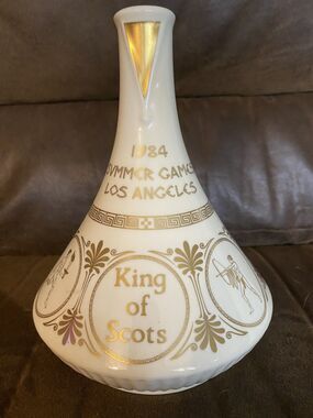 Vintage Spode England Scotland 1984 Olympic Games LA Cream Gold Trim No Stopper
